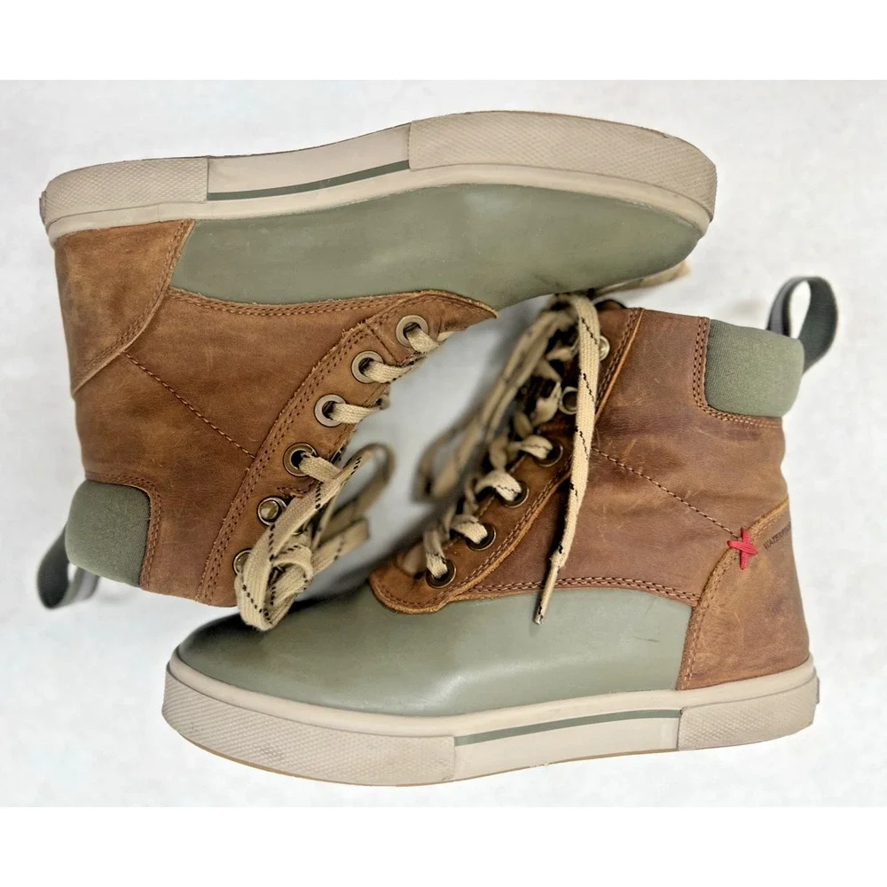 Xtratuf Leather Ankle Deck Boots Lace  Womens 6  Cathay Spice LALW-700